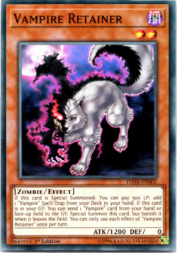 Vampire Retainer - DASA-EN002 - Super Rare - 1st Edition - Yugioh - Image 1