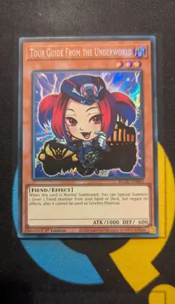 BLGG-EN005 Tour Guide From the Underworld Chibi Art Secret Rare 1st Ed YuGiOh - Image 1