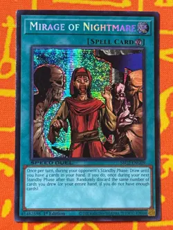 YUGIOH MIRAGE OF NIGHTMARE SECRET RARE EXC SBC2-ENG09 SPEED DUEL US IMPORT - Image 1