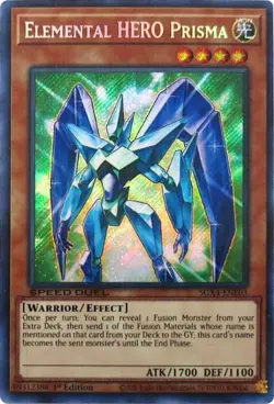 Elemental HERO Prisma - SGX4-ENE03 - LP - Secret Rare - 1st ed - Yugioh - Image 1