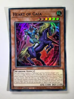 Heart of Gaia MZMU-EN033 Super Rare 1st Edition YuGiOh Card NM - Image 1