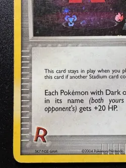 Rocket's Hideout 87/109 EX Team Rocket Returns Pokemon Card Reverse Holo Rare HP - Image 5