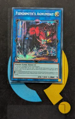MP25-EN109 Fiendsmith's Agnumday Prismatic Secret Rare 1st Edition YuGiOh - Image 1