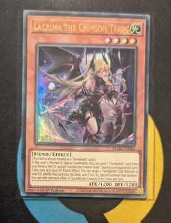 BLGG-EN081 Lacrima the Crimson Tears Ultra Rare 1st Ed YuGiOh - Image 1
