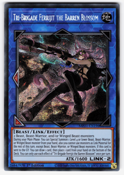 YUGIOH TRI-BRIGADE FERRIJIT THE BARREN BLOSSOM SECRET RARE NEAR MINT MP21-EN196 - Image 1