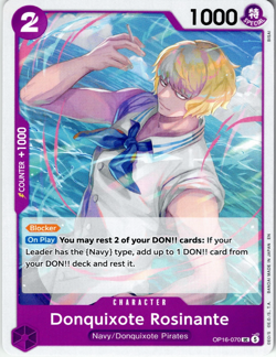 Donquixote Rosinante OP16-070 Uncommon The Time of Battle One Piece Card Game - Image 1