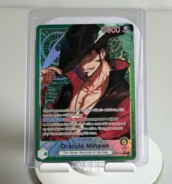 One Piece Dracule Mihawk OP14-020 Leader Alt Art Foil EN - Image 1