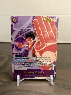 ONE PIECE Monkey D Luffy Alt Art EB02-061 SEC Anime 25th Collection English - Image 1