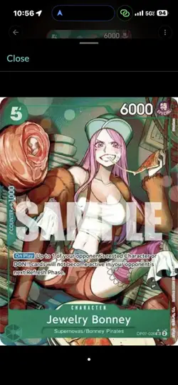 Bandai Jewelry Bonney (SR Foil Parallel) 500 Years in the Future OP07-026 - Image 1