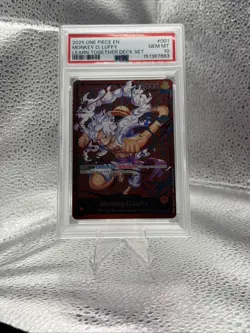 One Piece Monkey D Luffy Learn Together Deck Set Leader St21-001 Psa 10 - Image 1