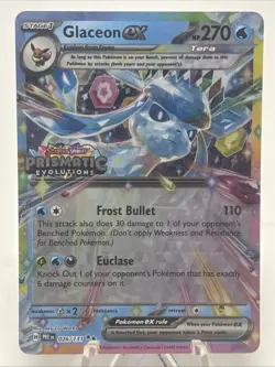 Glaceon ex - (Prismatic Evolutions Stamp) 026/131 Miscellaneous Cards & Products - Image 1