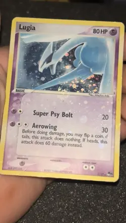 Pokemon TCG Lugia Pop Series 5 Holo Rare Card 2/17 With Holo Bleed & Swirl🌀HP - Image 3