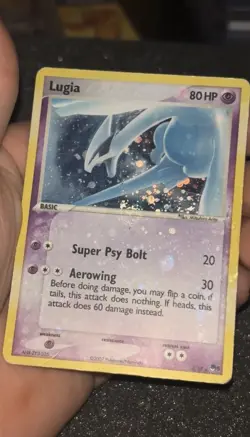 Pokemon TCG Lugia Pop Series 5 Holo Rare Card 2/17 With Holo Bleed & Swirl🌀HP - Image 4
