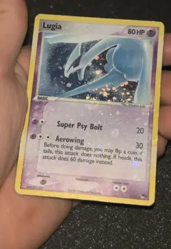 Pokemon TCG Lugia Pop Series 5 Holo Rare Card 2/17 With Holo Bleed & Swirl🌀HP - Image 5