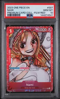 2023 Nami Premium Card Collection -ONE PIECE FILM RED ST01-007 PSA 10 - Image 1