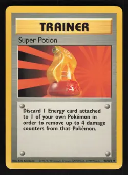 Pokemon Base Set #090/102 Super Potion Card TCCCX - Image 1