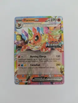 Flareon ex - (Prismatic Evolutions Stamp) 014/131 Miscellaneous Cards & Products - Image 1