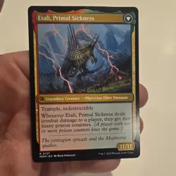 Magic: The Gathering Etali Primal Conqueror & Primal Sickness MOM Red Legendary… - Image 2