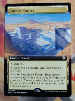 Lazotep Quarry (Extended Art) MTG Modern Horizons 3 Commander (M3C) (NM) - Image 1