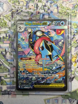 Mega Greninja ex SIR 116/086 Chaos Rising Special Illustration Rare Pokemon TCG - Image 1