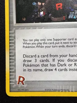 Rocket's Mission 88/109 EX Team Rocket Returns Pokemon Card Reverse Holo Rare HP - Image 5