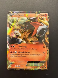 Entei Ex 13/108 2012 Pokemon BW Dark Explorers Holo - LP - Image 1