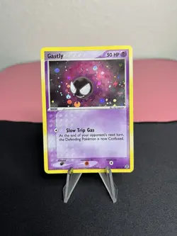 Gastly 63/112 Pokemon FireRed & LeafGreen 2004 Reverse Holo Vintage Card - NM - Image 2