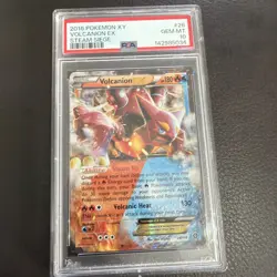 Pokemon 2016 Volcanion EX 26/114 Steam Siege PSA 10 Population 122 - Image 1