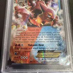 Pokemon 2016 Volcanion EX 26/114 Steam Siege PSA 10 Population 122 - Image 4