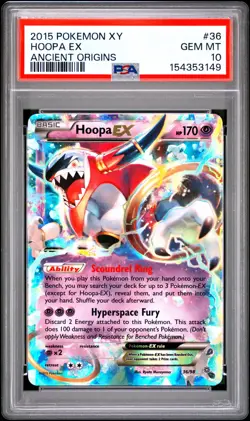 Pokemon XY Ancient Origins Hoopa EX 36 PSA 10 - Image 1