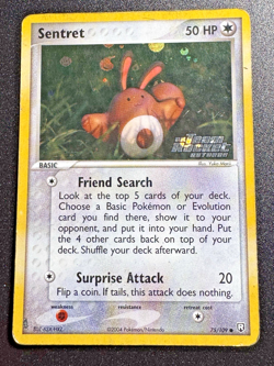 Sentret 75/109 EX Team Rocket Returns Pokemon Card Reverse Holo Foil Rare HP - Image 1