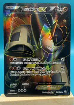 Pokemon Black And White Dragons Exalted Terrakion EX 121/124 NM - Image 1