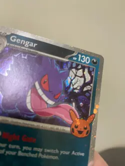 GENGAR (COSMOS HOLO) SWIRL 057/091 HOLO TRICK OR TRADE BOOSTER 2024 POKEMON LP - Image 3