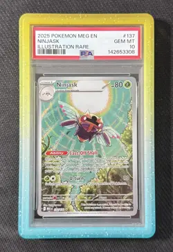 Pokemon Ninjask & Shedinja 137/144 Mega Evolution Sequential Set of PSA 10s - Image 1
