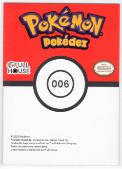2025 POKEMON POKEDEX FULLHOUSE KANTO CARD * CHARIZARD -SILVER FOIL BOX HIT - Image 2