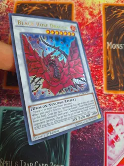 Yu-Gi-Oh! TCG Black Rose Dragon DUSA-EN077 Ultra Rare 1st Edition Near Mint a1/ - Image 2