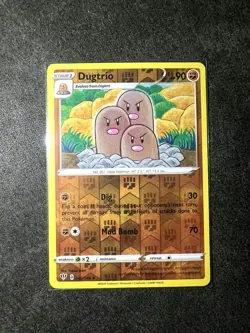 Pokemon TCG Dugtrio 085/189 Darkness Ablaze Reverse Holo Pokemon Card TCG - Image 1