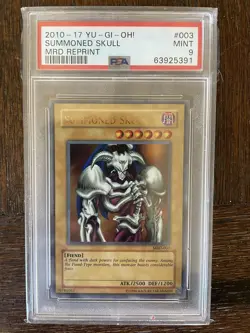 2010 Yu-Gi-Oh MRD Metal Raiders Summoned Skull #3 Vintage Holo Rare PSA 9 MINT - Image 1