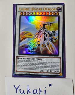 Cosmic Quasar Dragon (UR) DUNE-EN037 1st Edition Yugioh TCG mint English - Image 1