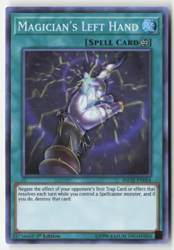 Yugioh - Magician's Left Hand INCH-EN058 1st Edition - Super Rare - Image 1