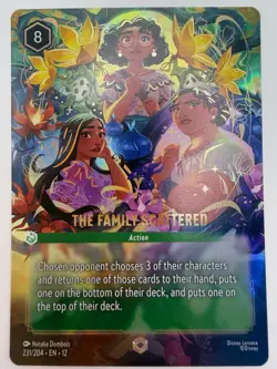 Disney Lorcana The Family Scattered 231/204 Enchanted Wilds Unknown Holo Rare - Image 1