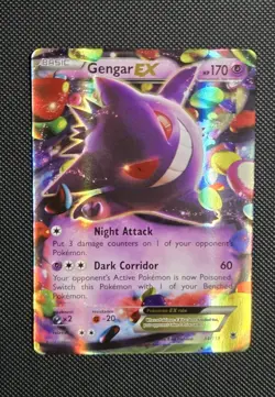 Gengar EX 34/119 XY-Phantom Forces 2014 Ultra Rare TCG Pokemon Card Near Mint - Image 1
