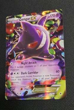 Gengar EX 34/119 XY-Phantom Forces 2014 Ultra Rare TCG Pokemon Card Near Mint - Image 3