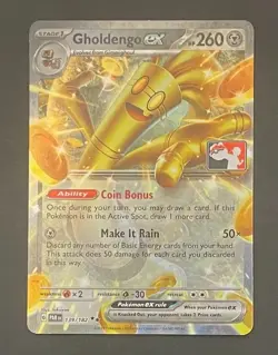 Pokemon Card Gholdengo EX 139/182 Prize Pack Series - Near Mint - Image 1
