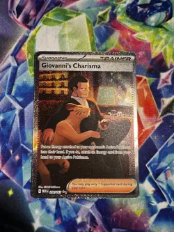 Giovanni’s Charisma 207/165 - SAR - SV151 - Pokemon TCG - Full Art Trainer Card - Image 1
