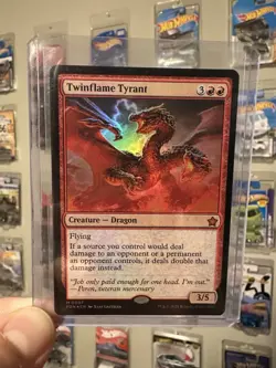 MTG Twinflame Tyrant NM Foil Foundations English M 0097 - Image 1