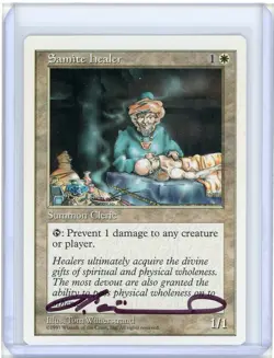 Samite Healer Artist Proof 5th Edition Signed By Tom Wanerstrand MTG - Image 1