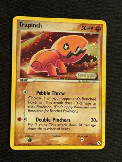 Pokemon TCG Legend Maker 2006 Trapinch 67/92 Reverse Stamped Holo - LP + - Image 1