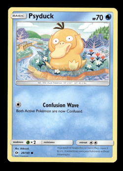 Pokemon TCG Sun & Moon Base Set Psyduck 28/149 - Image 1
