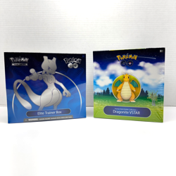 Pokemon GO ETB Mewtwo + Dragonite VSTAR Premier Collection Bundle Factory Sealed - Image 1